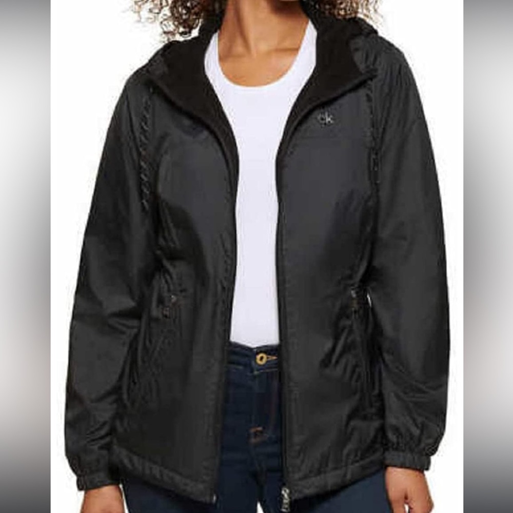 Calvin Klein Women's Size L Windbreaker Fleece Lined Jacket